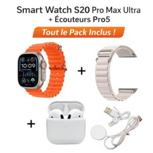 Smart watch S20 PRO MAX + Ecouteurs Pro 5